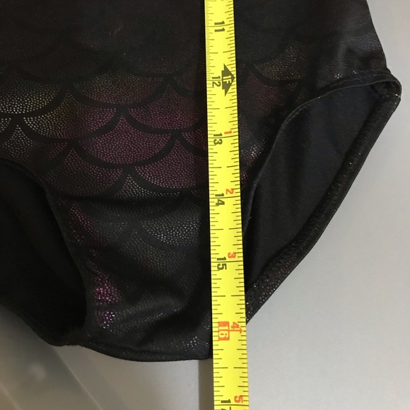 Mermaid One Piece Bathing Suit Swimsuit Shimmer Shiny Scales Sequin Mermaidcore - Picture 4 of 5